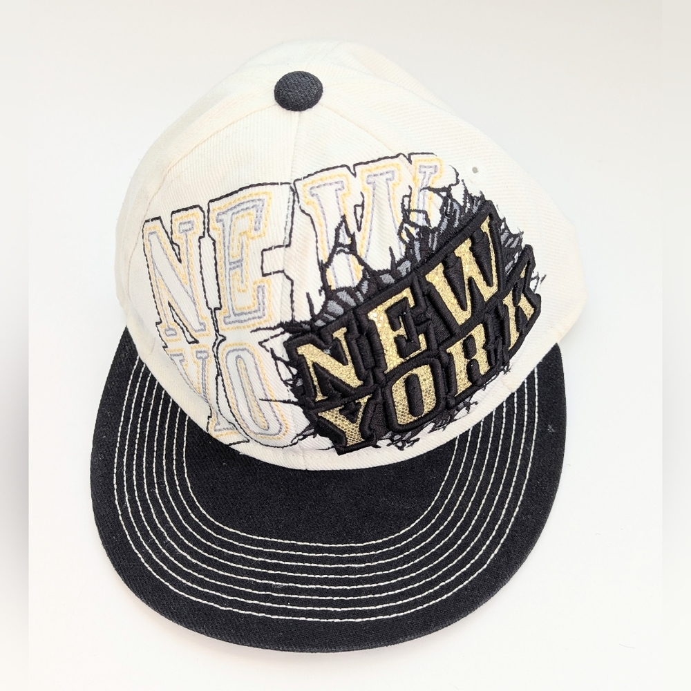 KBETHOS 'New York' Baseball Cap/Hat w/Embroidery Sequins & Inner Brim Graphics